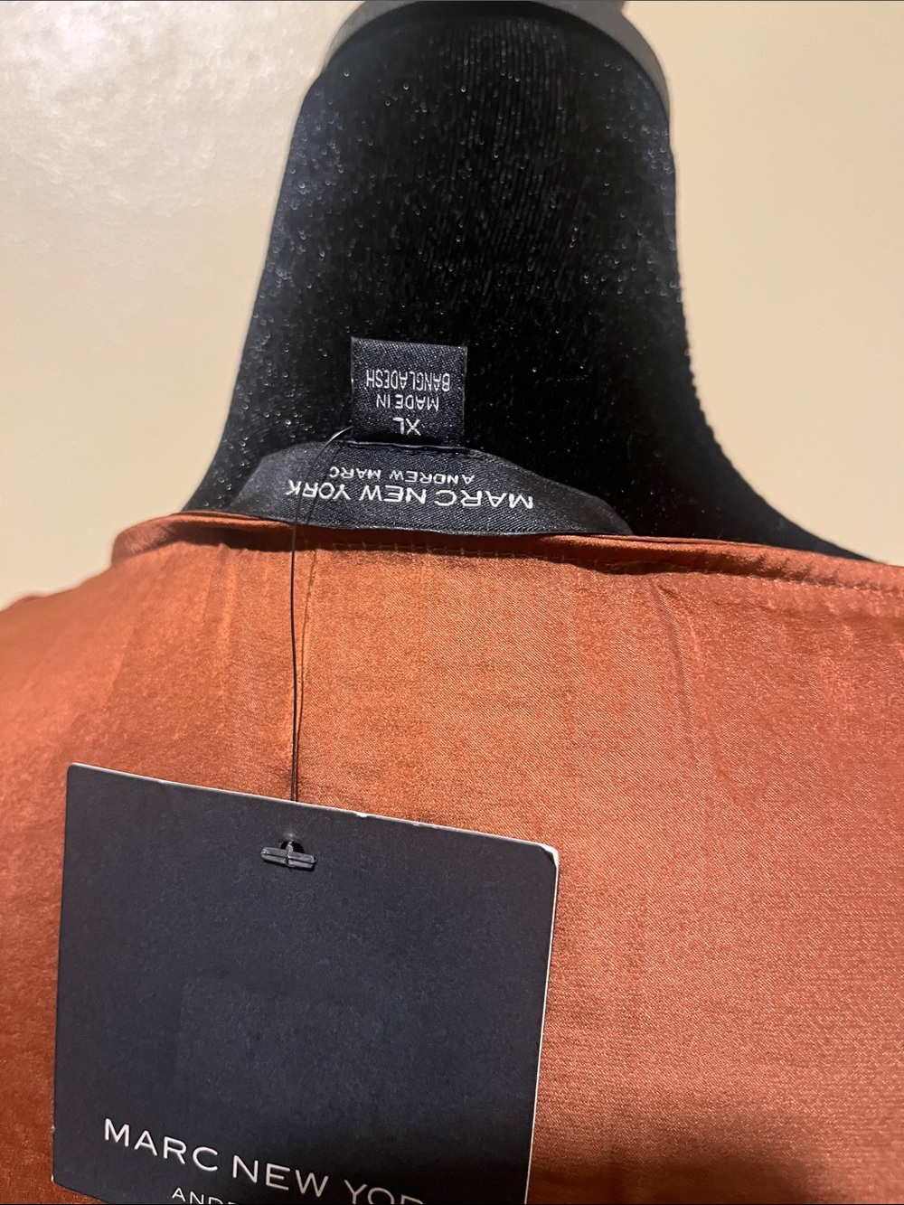 Marc New York Rust Ruffle Button-Front Blouse - Picture 4 of 8
